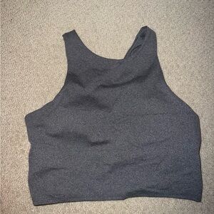 Athleta Charcoal Perfect Crop Sports bra